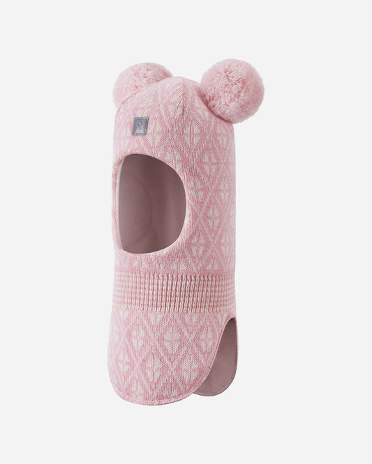 Reima Kuuraan Merino-Balaclava Kinder – Pale Rose – Packshot Vorderansicht