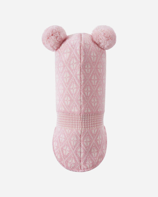 Reima Kuuraan Merino-Balaclava Kinder – Pale Rose – Packshot Rückansicht