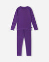 Conjunto de ropa interior técnica Reima Lampo Seawool para niños – Plum Purple