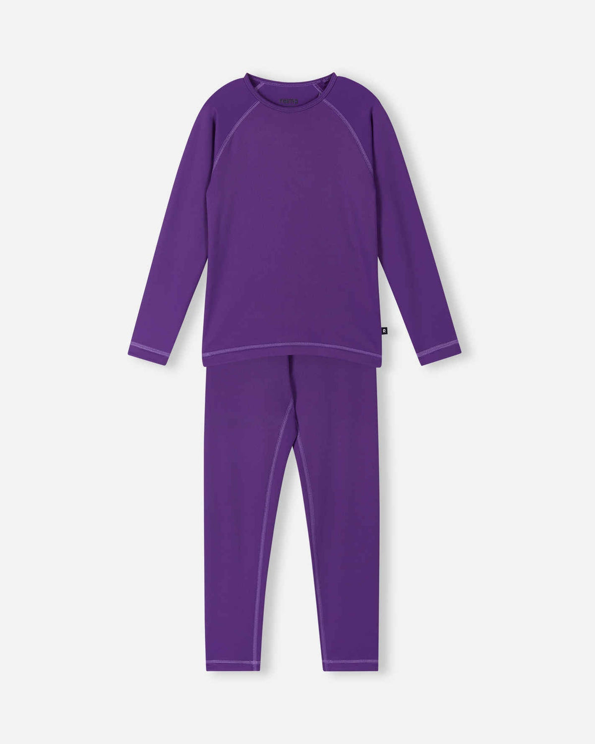 Conjunto de ropa interior técnica Reima Lampo Seawool para niños – Plum Purple