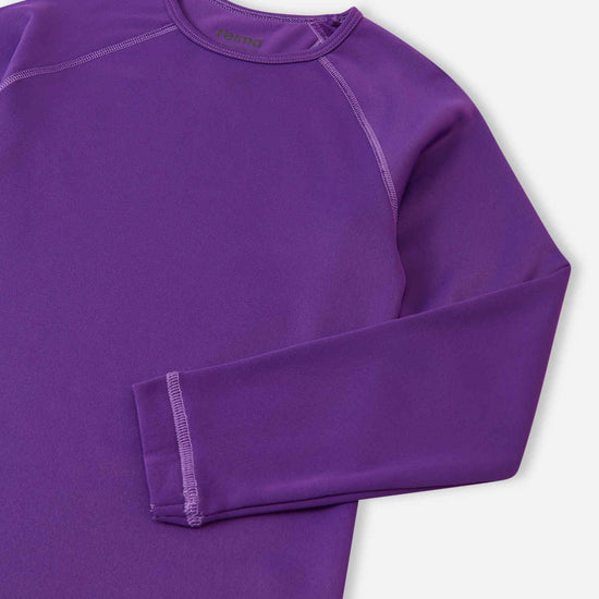 Conjunto de ropa interior técnica Reima Lampo Seawool para niños – Plum Purple
