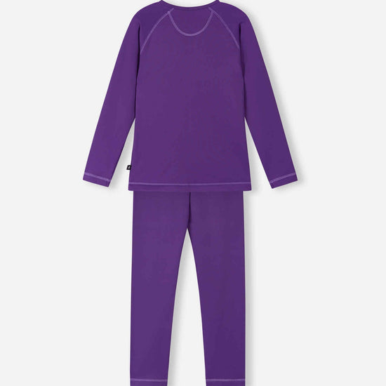 Conjunto de ropa interior técnica Reima Lampo Seawool para niños – Plum Purple