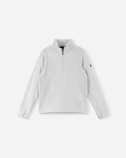 Jersey de forro polar Reima Meriol Seawool para niños – Blanco roto – Vista 1