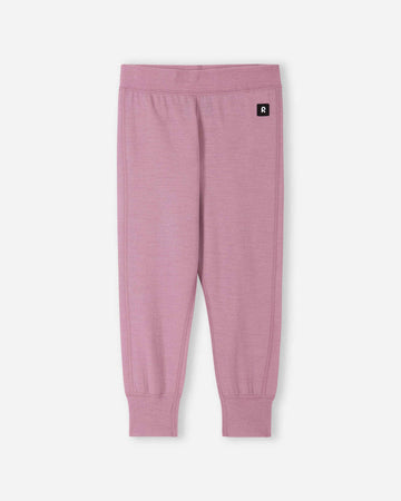 Reima Misam Merino Wool Pants for Kids – Gray Pink – View 1