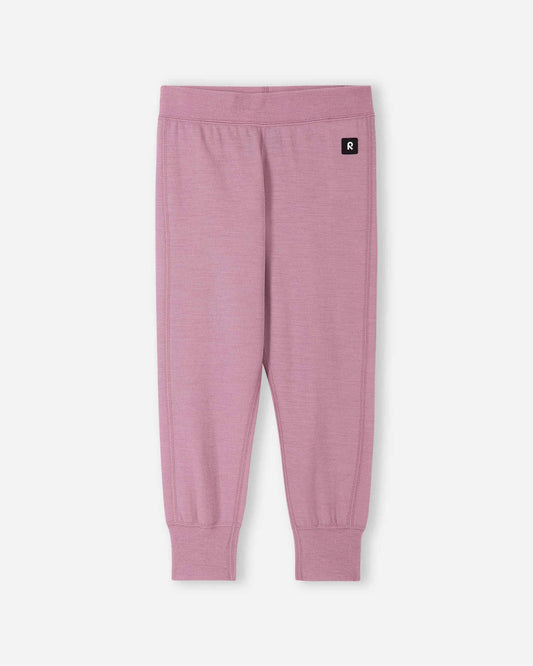 Pantalones de lana merina Reima Misam para niños – Gris y rosa – Vista 1