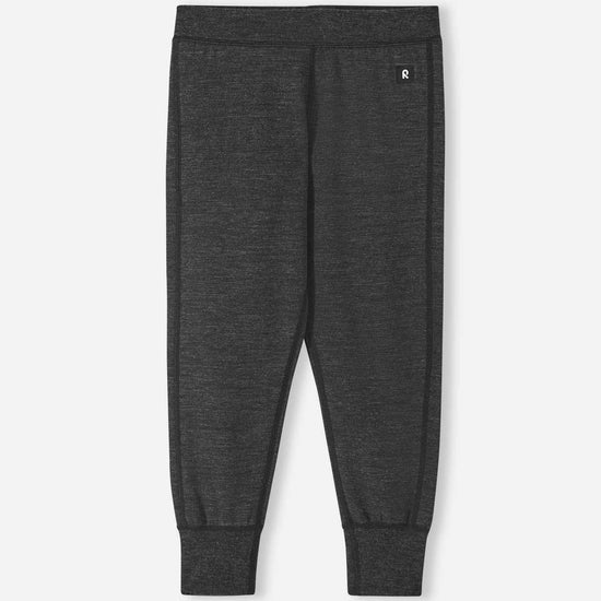 Reima Misam Merino Wool Pants for Kids – Black Melange – View 1