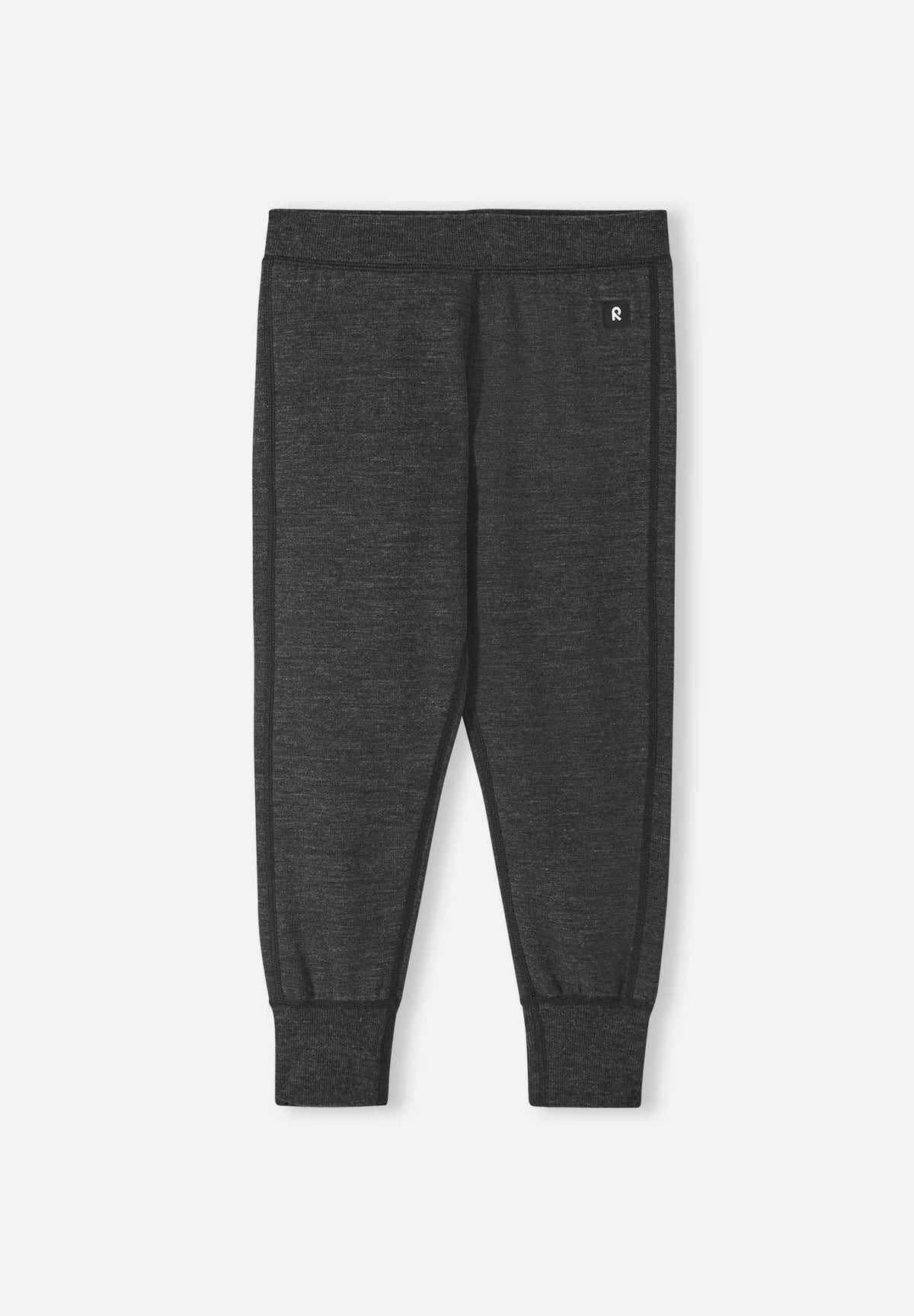 Reima Misam Merino Wool Pants for Kids – Black Melange – View 1