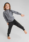 Reima Misam Merino Wool Pants for Kids – Black Melange – View 6