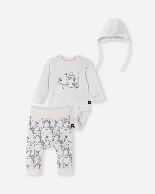 Set de regalo para bebé Reima Moomin Filur en color blanco roto – Foto del producto 1