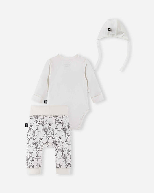 Set de regalo para bebé Reima Moomin Filur en color blanco roto – Packshot 2