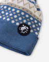 Gorro Reima Moomin Flinga para niños pequeños, color Blue Ocean – Foto del producto (parte trasera)