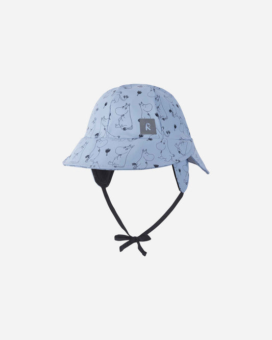 Reima Moomin Rainy Children's Rain Hat, Airy Blue – Product Shot