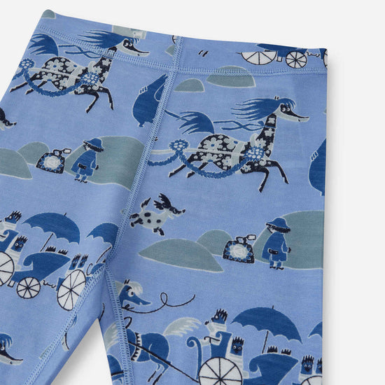 Ensemble de sous-vêtements fonctionnels Reima Moomin Trivsam pour tout-petits, couleur Airy Blue – Photo en studio