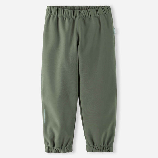 Pantalones softshell Reima Oikotie para niños – Verde grisáceo