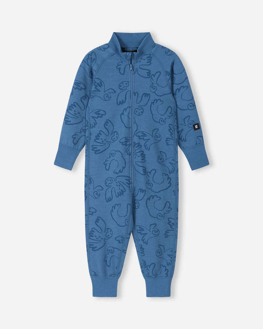 Reima Parvin merinowollen jumpsuit voor kinderen – Blue Ocean