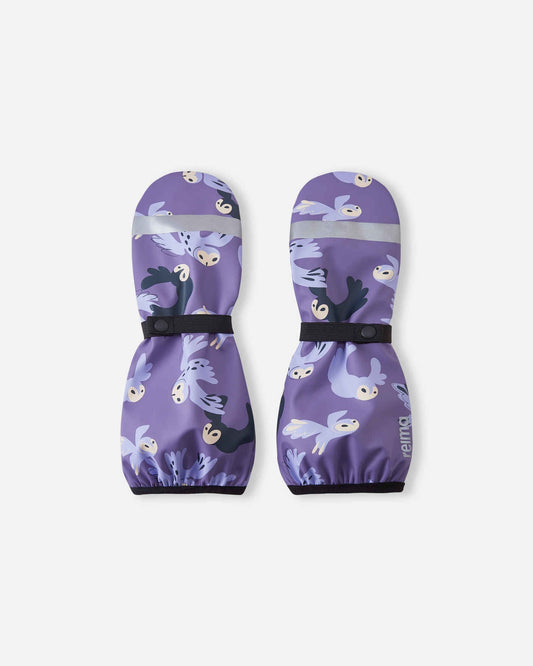 Reima Puro Rain Mittens for Kids, Misty Violet – Front View of Product Shot