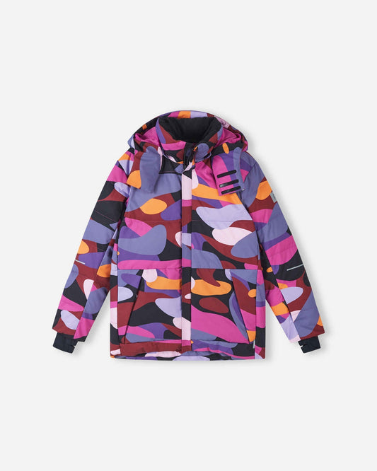 Reima Ranua All-Over-Print Daunenjacke Kinder in Fucshia – Produktbild 2