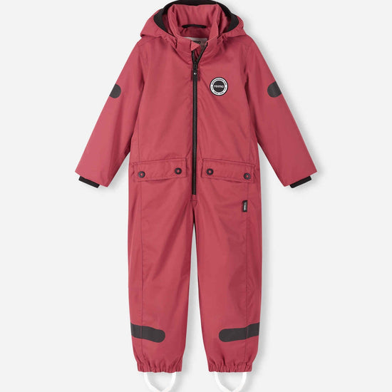Reima Sevetti ReimaTec Children's Transition Overall, Red Clay – Front View