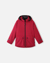 Giacca invernale 3 in 1 Reima Syddi ReimaTec per bambini, colore Cranberry – Foto del prodotto (vista frontale)