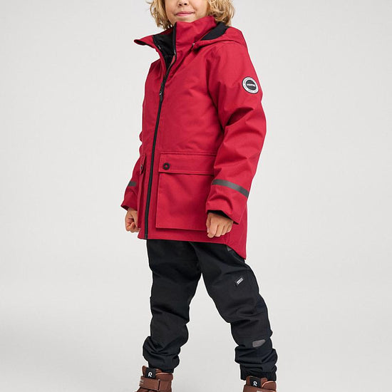 Giacca invernale Reima Syddi ReimaTec 3 in 1 per bambini, colore Cranberry – Foto del retro