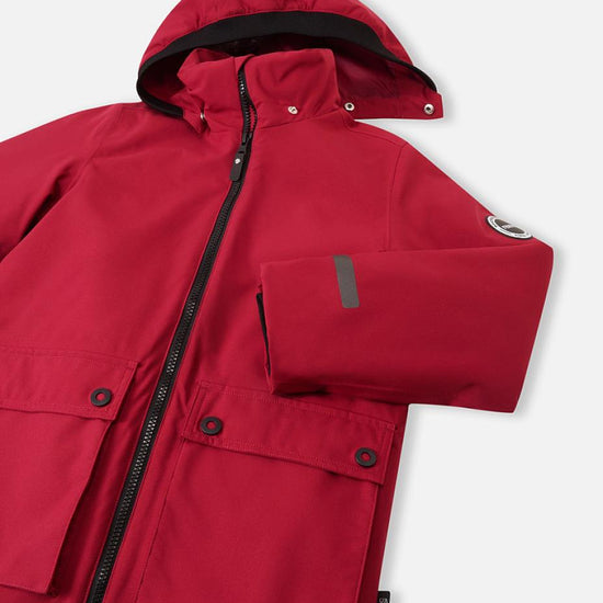 Giacca invernale Reima Syddi ReimaTec 3 in 1 per bambini, colore Cranberry – Vista Packshot 3