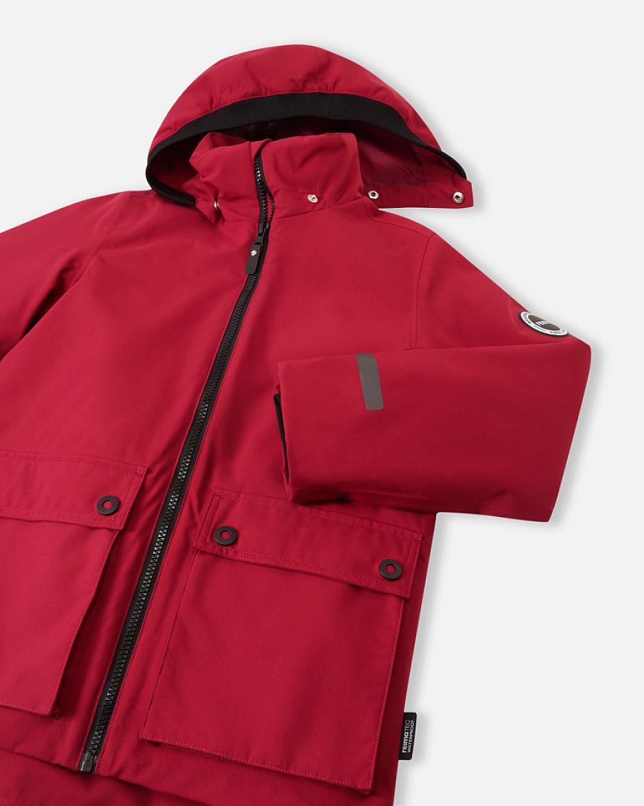 Giacca invernale Reima Syddi ReimaTec 3 in 1 per bambini, colore Cranberry – Vista Packshot 3