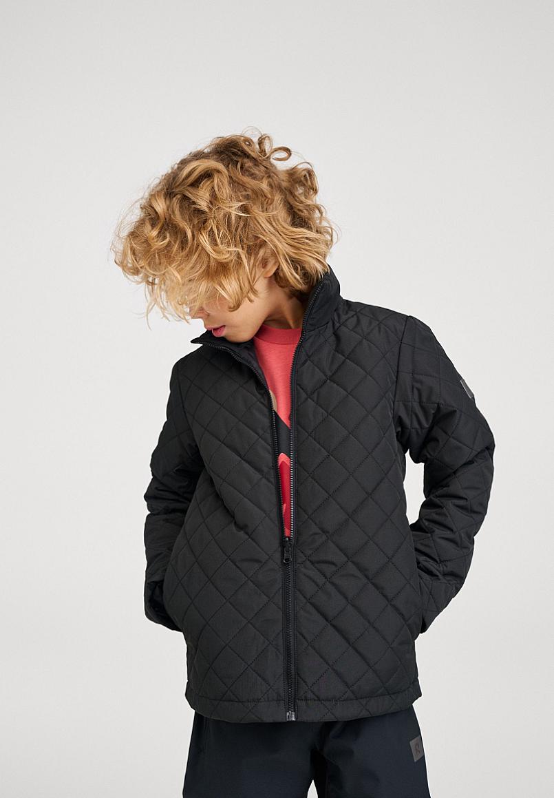 Giacca invernale 3 in 1 Reima Syddi ReimaTec per bambini, colore Cranberry – Foto in studio: giacca interna