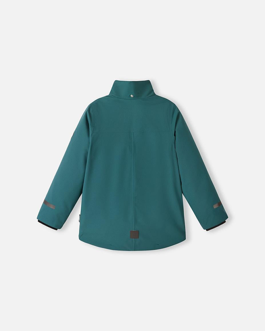 Giacca invernale 3 in 1 Reima Syddi ReimaTec per bambini, colore Dark Teal – Immagine packshot 2