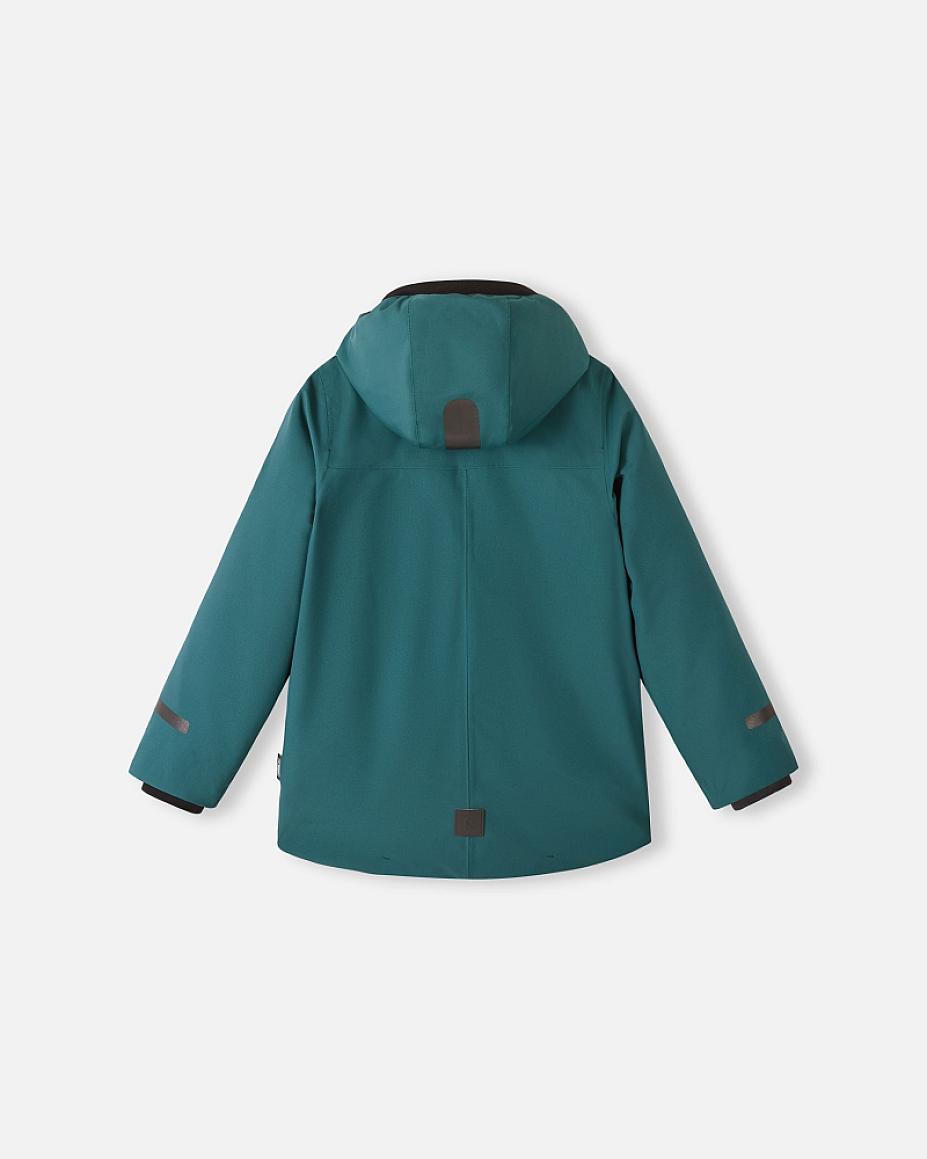 Giacca invernale Reima Syddi ReimaTec 3 in 1 per bambini, colore Dark Teal – Vista Packshot 3