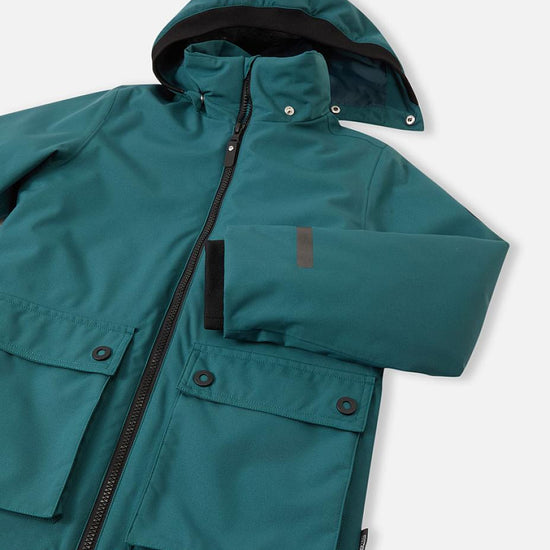 Giacca invernale Reima Syddi ReimaTec 3 in 1 per bambini, colore Dark Teal – Immagine Packshot 4