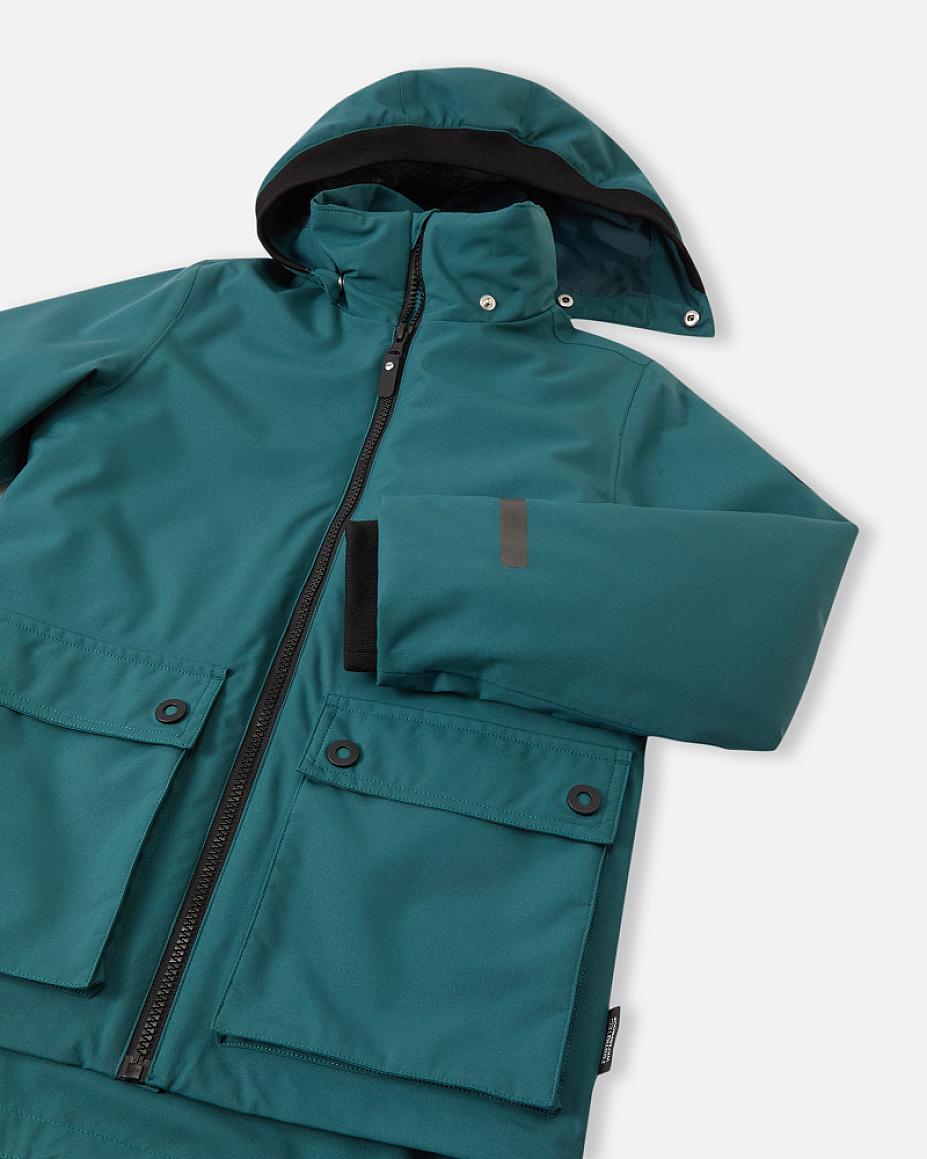 Giacca invernale Reima Syddi ReimaTec 3 in 1 per bambini, colore Dark Teal – Immagine Packshot 4