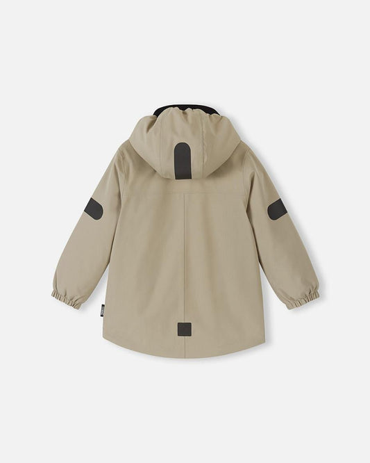 Chaqueta de entretiempo Reima Symppis ReimaTec para niños, color Earthy Beige – Foto del producto (parte trasera) 2