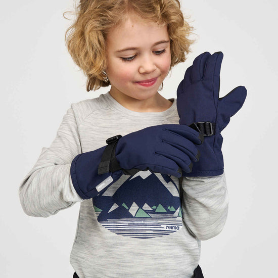 Reima Tartu ReimaTec Children's Gloves - Deep Purple - View 5