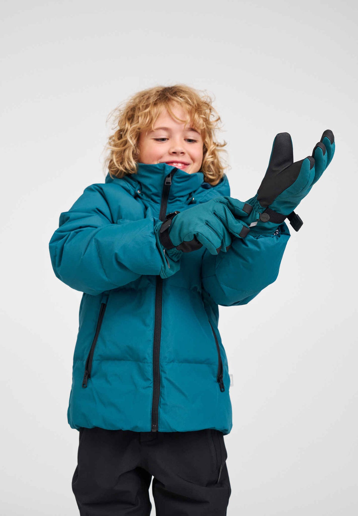 Reima Tartu ReimaTec Gloves for Kids - Dark Teal - View 5