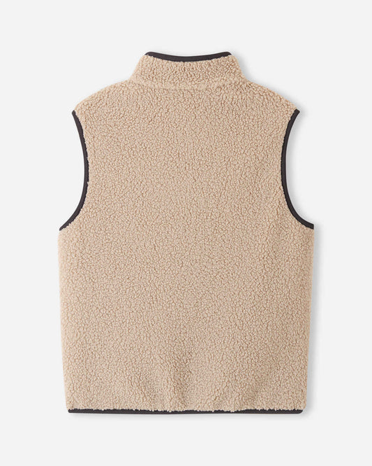 Reima Tupa fleecevest voor kinderen Earthy Beige – achteraanzicht