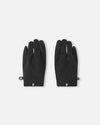 Reima Tuuleen Fleece Gloves for Kids, Black (Front View)