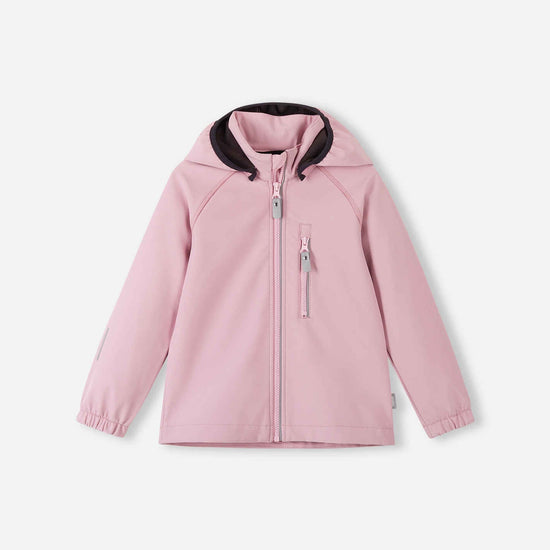 Chaqueta softshell Reima Vantti para niños – Gris y rosa