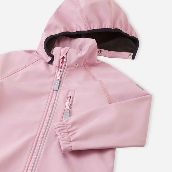 Chaqueta softshell Reima Vantti para niños – Gris y rosa