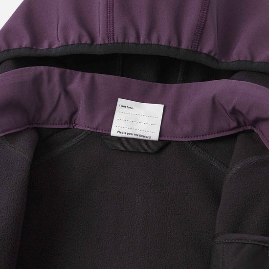 Chaqueta softshell Reima Vantti para niños – Morado oscuro