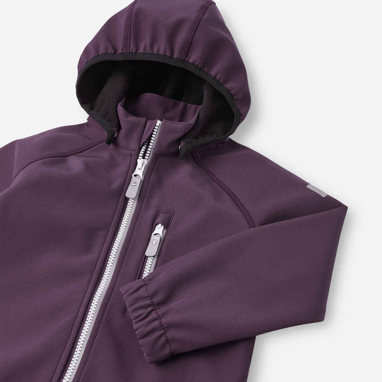 Chaqueta softshell Reima Vantti para niños – Morado oscuro