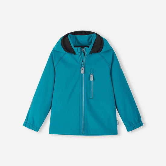 Chaqueta softshell Reima Vantti para niños – Azul acuático