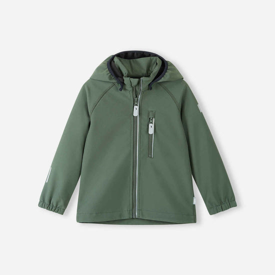 Chaqueta softshell Reima Vantti para niños – Verde tomillo