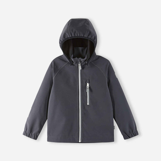 Chaqueta softshell Reima Vantti para niños – Negro suave
