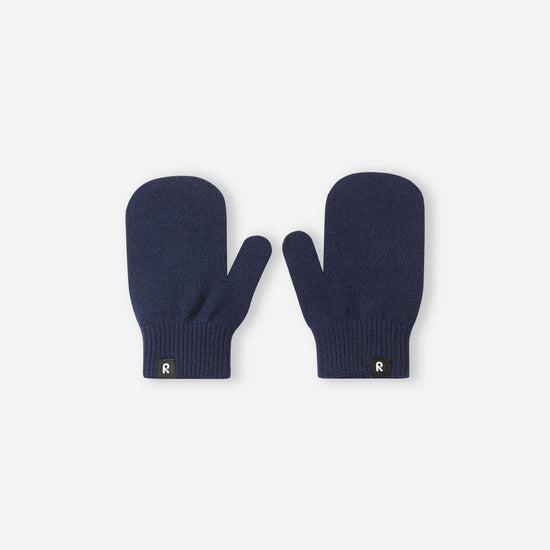 Reima Vantus Knit Mittens for Kids, Navy – Front View of the Product Shot