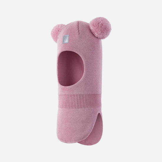 Reima Vekkuli Beanie for Kids, Gray/Pink – Back View of Product Shot