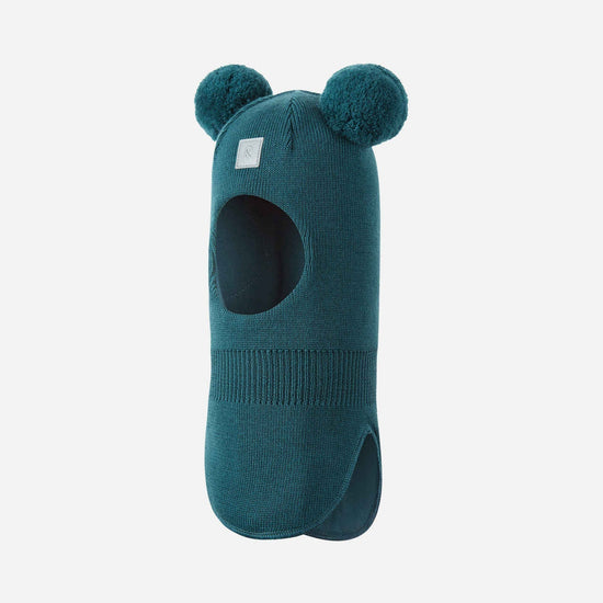 Reima Vekkuli Beanie for Kids, Dark Teal – Front View