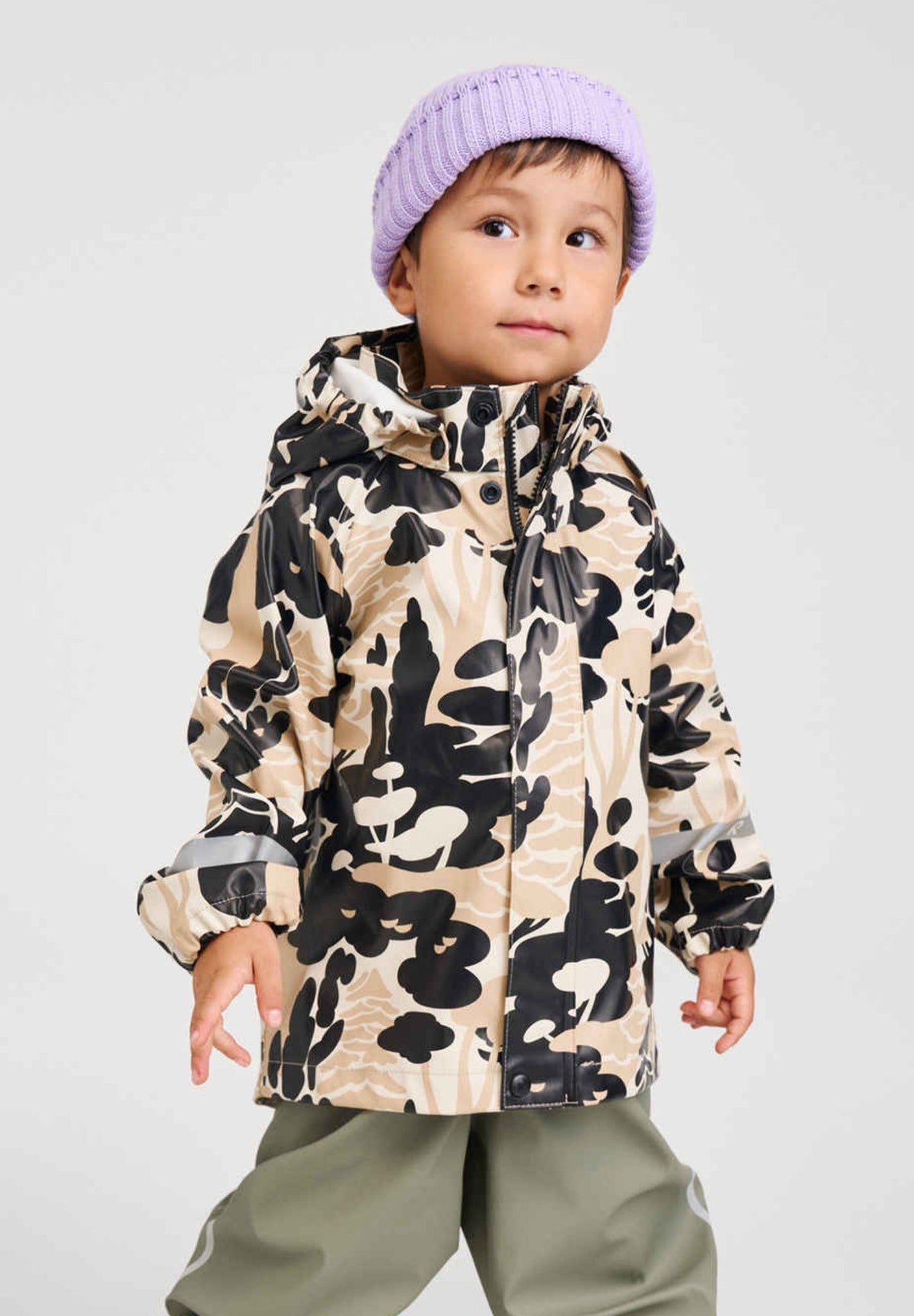 Reima Vesi Children's Rain Jacket – Earthy Beige