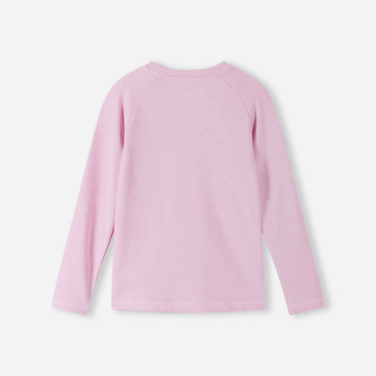 Maglietta a maniche lunghe in merino e lyocell Reima Viisas per bambini – Light Heather – Vista 2