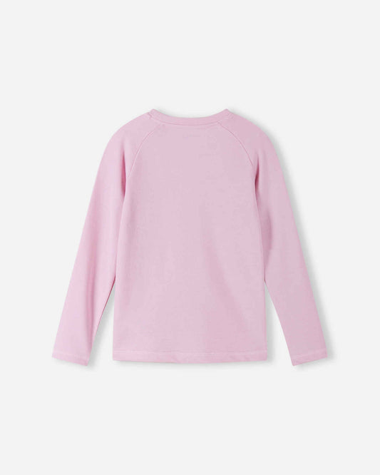 Camiseta de manga larga de merino y lyocell de Reima Viisas para niños – Light Heather – Vista 2