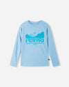 Maglietta a maniche lunghe in merino e lyocell Reima Viisas per bambini – Cloudy Blue – Vista 1